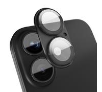 GratKit for iPhone 17 Camera Lens Protector, 9H Tempered Glass with Aluminum Alloy Frame Full Protective Cover, Case Friendly, Ultra HD, Night-Shot Friendly, Black