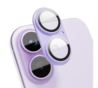 GratKit for iPhone 17 Camera Lens Protector, 9H Tempered Glass with Aluminum Alloy Frame Full Protective Cover, Case Friendly, Ultra HD, Night-Shot Friendly, Purple