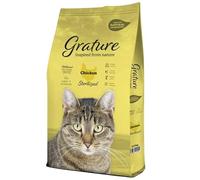 Grature - Pienso Natural para Gato Esterilizado | Alta Palatabilidad | Bajo en Grasas | Salud Cardiaca y Digestiva | Ingredientes Naturales | Alimento Seco, 1,5 kg