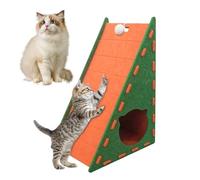 Gratzbaum Hecho De Fieltro Para El De Tableros De Rascado De Gatos-shelt-gat | Rastrojo Triangular, Verticalmente Integrado Para Gatos, Almohadilla De Rasguño Libre De Pelusa Hecha De Fieltro, De