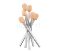 Grau Campfire, lámpara de pie LED, plateado