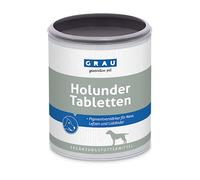 GRAU - El Original - Comprimidos de saúco, para la pigmentación de la Piel sin Pelo, Pack Individual (1 x 500 Unidades), alimento complementario para Perros