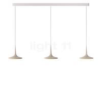 Grau Falling Leaf, lámpara de suspensión LED 3 focos, blanco arena - 200 cm