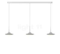 Grau Falling Leaf, lámpara de suspensión LED 3 focos, cromo brillo/blanco - 200 cm