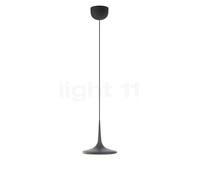 Grau Falling Leaf, lámpara de suspensión LED, negro - 200 cm