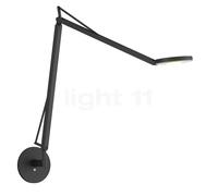 Grau John, lámpara de pared LED, negro