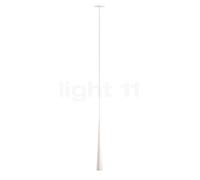 Grau Niceone, lámpara empotrada de suspensión LED, blanco/blanco - 200 cm