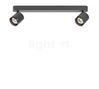 Grau Set Focus, foco de superficie LED 2 focos - lineal, negro - 3.500 K