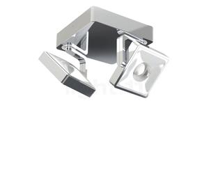 Grau Studio, foco de superficie LED 2 focos, cromo/blanco - 2.700 K