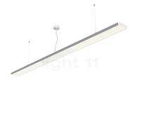 Grau Xt-a, lámpara de suspensión LED indirecto, satén/blanco - 153 cm