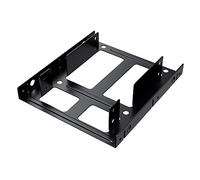GRAUGEAR 2 x 2,5 Pulgadas HDD/SSD de 2,5 Pulgadas | Convertidor Dual de 2,5" SSD/HDD | en bahía de 3,5 Pulgadas | Metal | G-CV-25T35