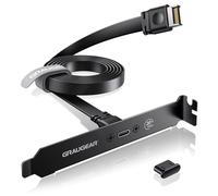 GRAUGEAR Puerto USB tipo C de 20 Gbps en ranura PCI I 20G USB C alargador negro
