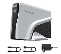 GRAUGEAR, Carcasa Externa para Disco Duro, SATA de 3,5 Pulgadas, USB 3.2 Gen2, Conector USB Type-C, Transferencia de Datos de hasta 10 Gbps, USB-A, USB-C