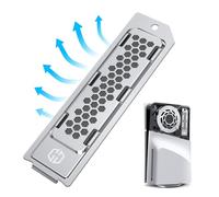 GRAUGEAR Cubierta protectora de metal para PS5 Slim/Pro M.2 SSD | Cubierta antipolvo para PS5 Slim/Pro PS5 M.2 SSD Slot - Cubierta con ventilación, ideal para PS5 Slim/Pro