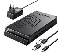GRAUGEAR Disco duro externo de 8 TB en carcasa de aluminio para Playstation, diseño de disco duro formateado para PS4 y PS5, 8TB HDD de 3,5 pulgadas