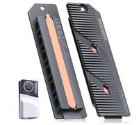 GRAUGEAR PS5 Pro/PS5 Slim M.2 SSD disipador de calor con tubo de calor, tubo de calor de cobre integrado y aletas de aluminio para refrigeración de alta eficiencia, compatible con NVMe SSD Upgrade