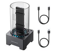GRAUGEAR Estación Acoplamiento SSD M.2, USB 3.2 Gen2 10Gbps, Ventilador 50mm, RTL9201B Compatible NVMe y NGFF, Incluye Cables USB-C y A-C