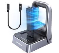 GRAUGEAR Estación de acoplamiento de 20 Gbps para M.2 NVMe & SATA SSD, USB3.2 Gen2x2 20Gbps, soporta M.2 2230/2242/2260/2280/22110, refrigeración sin herramientas