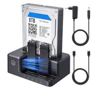 GRAUGEAR Estación de Clones bidireccional para Disco [Clonación | Estación de clonación para unidades M2 SATA, NVMe SSD M.2, SATA SSD M, unidades de 2/2,5"/3,5", estación de acoplamiento para