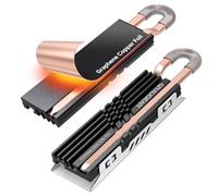 GRAUGEAR HeatPipe - Disipador térmico para M.2 NVMe SSD (2280) para PC, con adhesivo térmico de cobre grafeno (para PC)