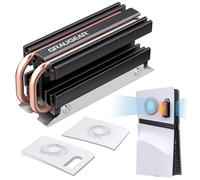 GRAUGEAR M.2 - Batería de refrigeración SSD para PS5 Pro, ventilación PS5 Pro Cover y disipador de calor PS5 SSD de aire abierto, para PS5 M.2 SSD, cobre puro (para PS5 Pro)