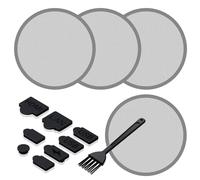 GRAUGEAR PS5 Dust Protector Kit - Mesh Fan Cover & Silicone Port Plugs - High-Density Breathable Dust Filter - Compatible with PS5 Pro, PS5 Slim, PS5 Disc & Digital Editions