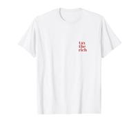 Gravar A Los Ricos Diseño Camiseta gráfica económica, Hombre, Blanco, L