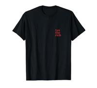 Gravar A Los Ricos Diseño Camiseta gráfica económica, Hombre, Negro, XL