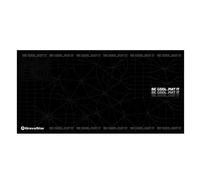 GravaStar - Alfombrilla para ratón, extragrande, base de goma antideslizante, borde cosido, para portátil y PC, para gaming, oficina y hogar, negro