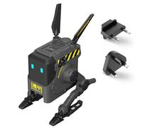 GravaStar Cargador USB-C GAN 65W Robot con 3 Puertos | Adaptador USB-C con exclusivo diseño de robot, 2 USB-C y 1 USB-A para carga rápida con un estilo único de escritorio