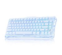 GravaStar Mercury K1 75% Blue Teclado Gaming, Teclado Mecánico de Aleación de Aluminio, Gasket Mount Hot-Swap, Interruptores Lineales, Retroiluminación RGB, Inalámbrico para Juegos, Oficina y Regalo