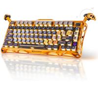 GravaStar Mercury K1 Pro - Teclado inalámbrico para Juegos, Hecho a Mano, Hecho a Mano, aleación de Aluminio, diseño del 75%, diseñado para Mayor Durabilidad y estética única, Color Amarillo