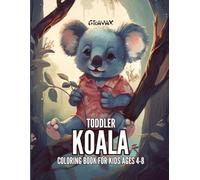 Gravax Toddler Koala Coloring Book for Kids Ages 4-8