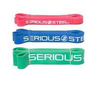 Grave acero 41 "asistido pull-up banda | elásticas de resistencia para Crossfit, estiramiento, levantamiento de potencia, gimnasia y entrenamiento de resistencia (juegos) de banda única pull-up y banda Starter Guía electrónica incluido, rojo, azul, verde