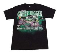 Grave Digger T-Shirt Funny Birthday Cotton tee Unisex EE Men's Man Black 3XL