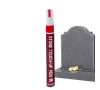 Grave Markers for Cemetery - 3 mm Tip Weather Resistant Stone Paint Pen, Tombstone Lettering Pens for Precise Restoration Work, permanente Ink Marker for Marble Stone Metal Wood Superficies, Fade