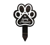 Grave Markers - Pet Memorial Graves Markers, Sympathy Garden Stake, Dog Paw Sign | Cemetery Decoration, Remembrance Keepsake For Loss, Outdoor Yard Commemorative