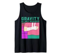 Gravedad Broken Bone Recovery Doctor Cast Lesión Humor Broma Camiseta sin Mangas