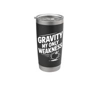 Gravedad Mi única debilidad Funny Nerd Science Vaso térmico de acero inoxidable de doble pared