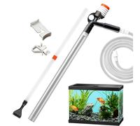 Gravel Vacuum for Aquarium, 5-in-1 Aquarium Gravel Cleaner Water Changer, Fish Tank Cleaner Vacuum for Fish Tank Cleaning Gravel and Sand, Efficient Aquarium Maintenance Tool for Small and Large Tanks