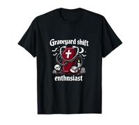 Graveyard Shift Enthusiast Nurse Night Shift Gráfico Camiseta