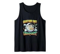 Graveyard Shift Graduate Night Hustle Life Camiseta sin Mangas