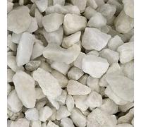Gravilla (Grano: 8 mm - 12 mm, Blanco, 20 kg)