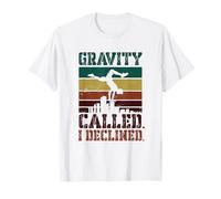 Gravity Called I Decliné Parkour Freerunning Camiseta