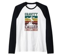 Gravity Called I Decliné Parkour Freerunning Camiseta Manga Raglan