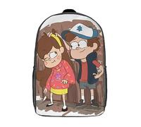Gravity Falls 3D Printing Basic Multipurpose Backpacks for Teenagers Schoolbags Travel Bags With Zip Laptop Backpacks Para Niños Y Niñas 17inch