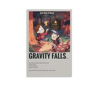 Gravity Falls - Pósteres artísticos antisalpicaduras para sala de estar y dormitorio, pinturas colgantes adecuadas para múltiples escenarios, sin necesidad de perforación, fácil de instalar, adecuado