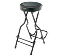 Silla musical con soporte para guitarra.