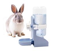Gravity Flow Supply - Dispensador de agua con suspensión para mini mascota, conejillo de indias, chinchilla, botella de agua automática de 500 ml, evita el desbordamiento