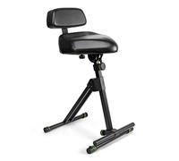 Gravity FM SEAT1 BR - Taburete de altura ajustable con pie y respaldo